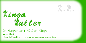 kinga muller business card